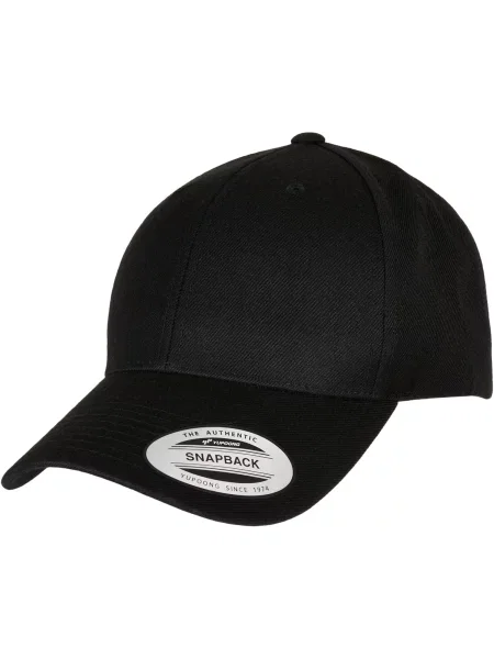 Klasična kapa s šiltom Flexfit črna