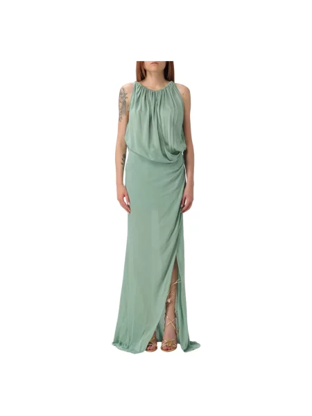Sukienka Blumarine z dżerseju zielona
