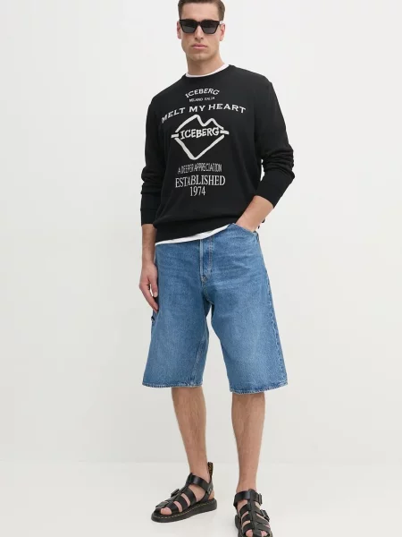 G-Star Raw szorty jeansowe niebieski