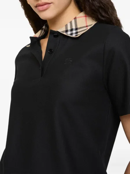 Καρό polo Burberry μαύρο