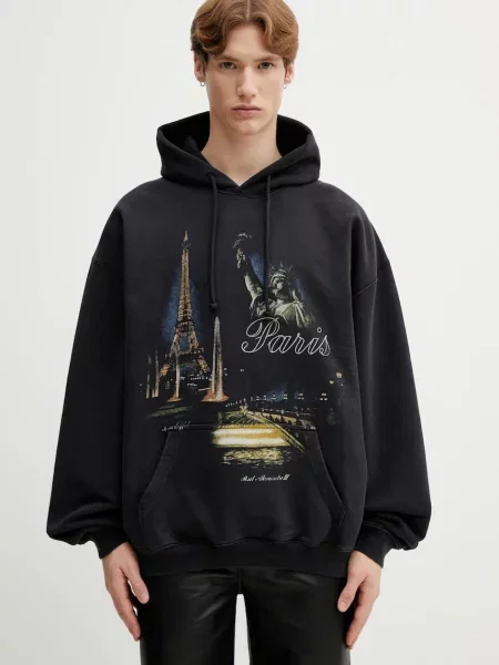 Μπλούζα VETEMENTS Paris Tourist μαύρο
