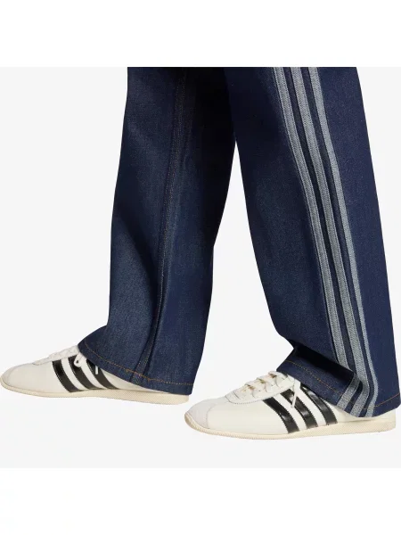 Панталони adidas Firebird Mid Rise Straight Denim Pant Indigo Denim