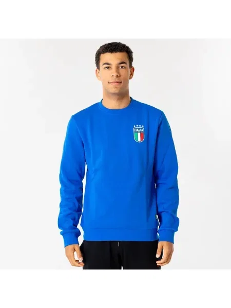 Sweter FIGC Włochy Męski niebieski