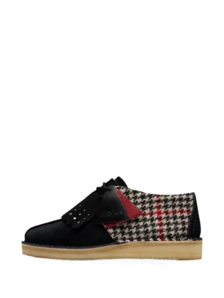Pantofi derby Clarks Originals din tweed negru