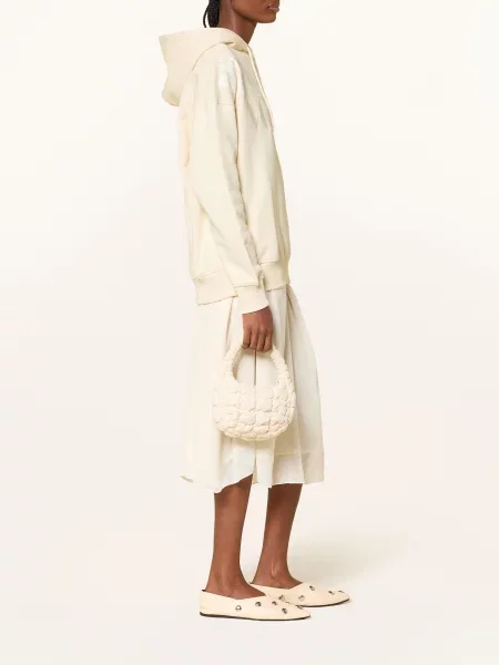 Vogue Collection Sukienka Z Mieszanki Materiałów beige beżowa