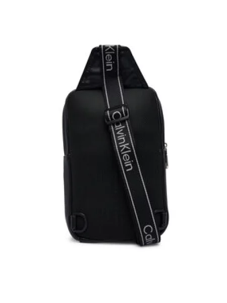 Calvin Klein Maža rankinė Bold Logo Webbing Sling juoda