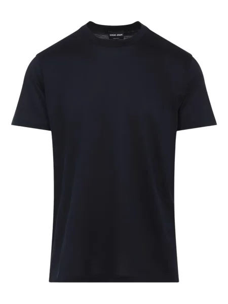Scurt tricou Giorgio Armani cu decolteu rotund albastru