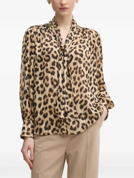 Bluză Oui cu imagine cu model leopard
