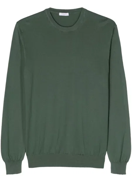 Pulover Boglioli cu decolteu rotund verde