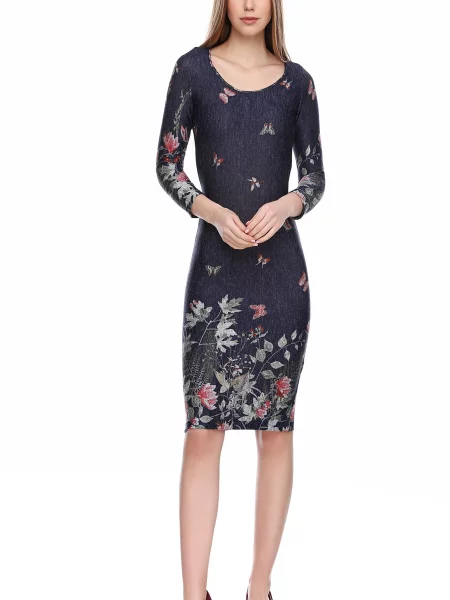 Сукня міні LadyLike текстиль синій