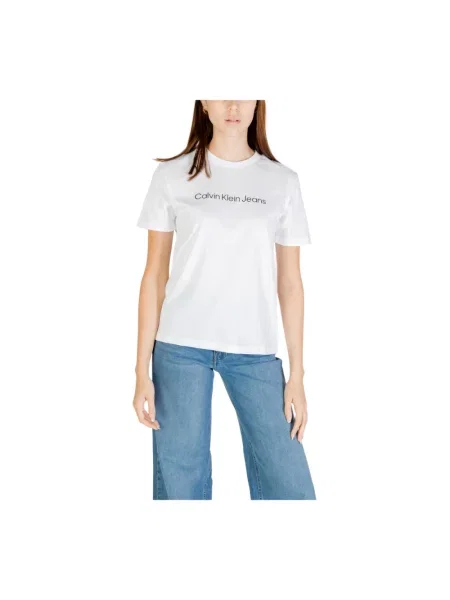Koszulka Calvin Klein Jeans biała