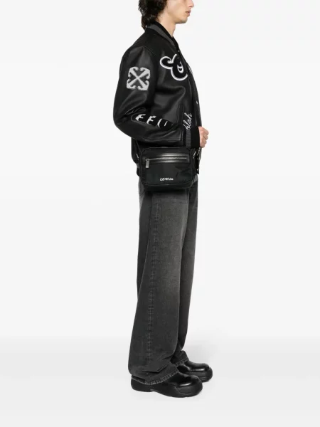 Taška Off-white s potiskem bílá