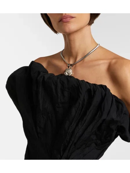 Rochie de cocktail Magda Butrym drapată negru
