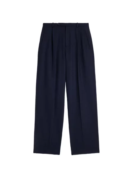 Pantaloni Jil Sander de lână albastru