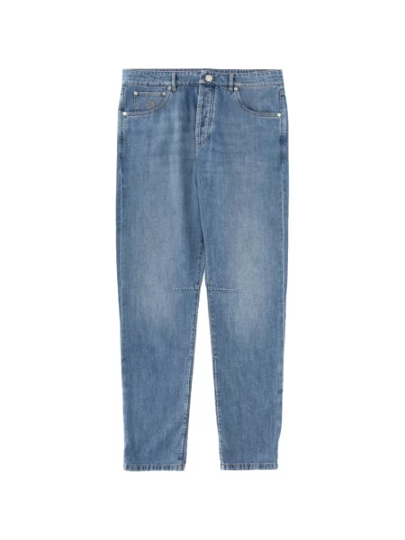 Ușor pantaloni Brunello Cucinelli cu 5 buzunare albastru