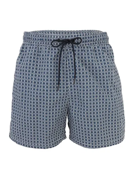 Tommy Hilfiger Underwear Plavecké šortky safírová / černá bílá