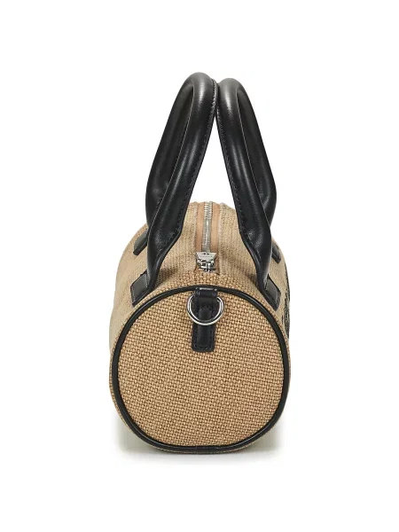 Plátěná kabelka Love Moschino béžová