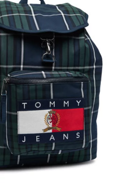 Ruksak Tommy Jeans Tjm Archive Check Backpack zelena