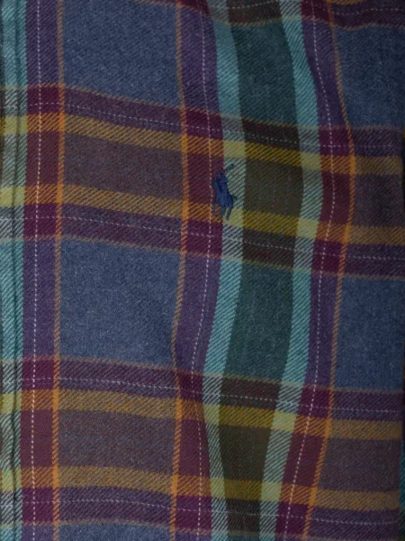 Sweter Polo Ralph Lauren z okrągłym dekoltem w kratę biały