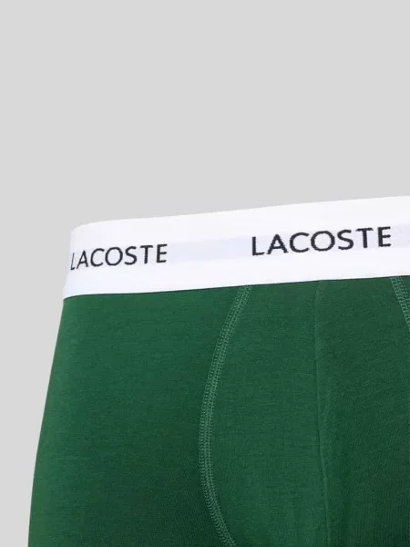 Bokserki Lacoste 3 pary black/green/navy blue zielone