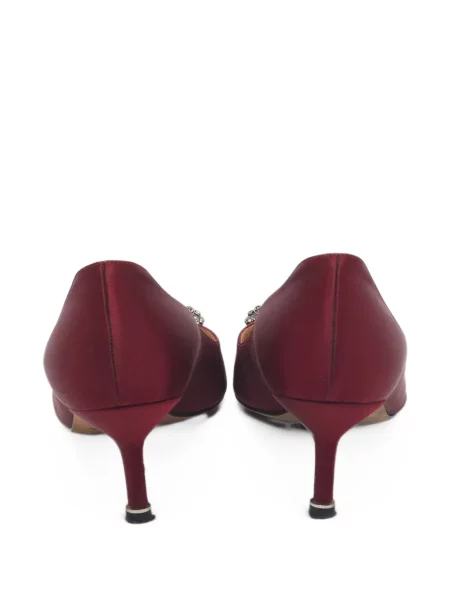 Γοβάκια Manolo Blahnik με αγκράφα κόκκινο