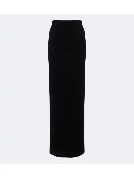 Sametové maxi sukně Roland Mouret černé