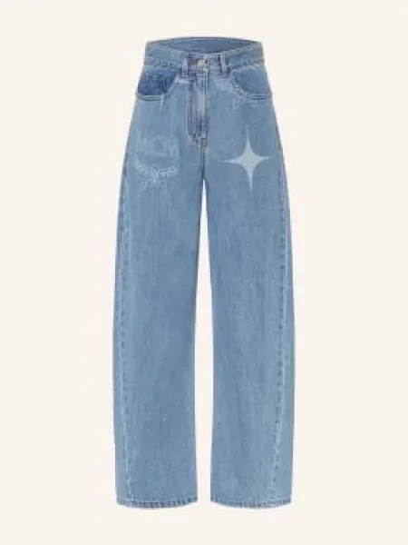 Mcm Džíny S Širokými Nohavicemi 1h light denim