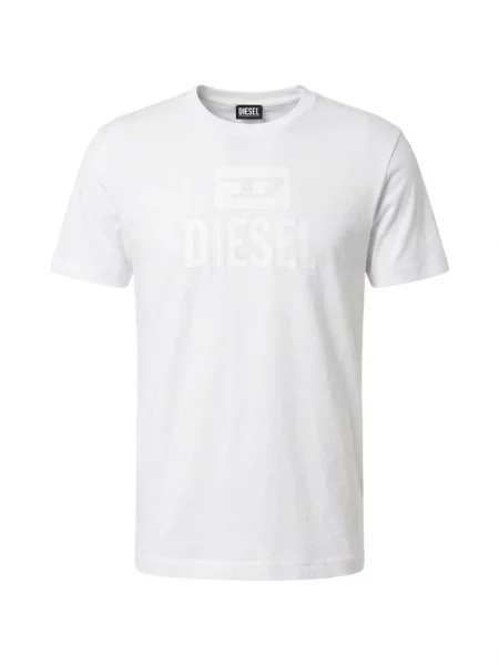 DIESEL Tricou T-Diego Tone On Tone' alb