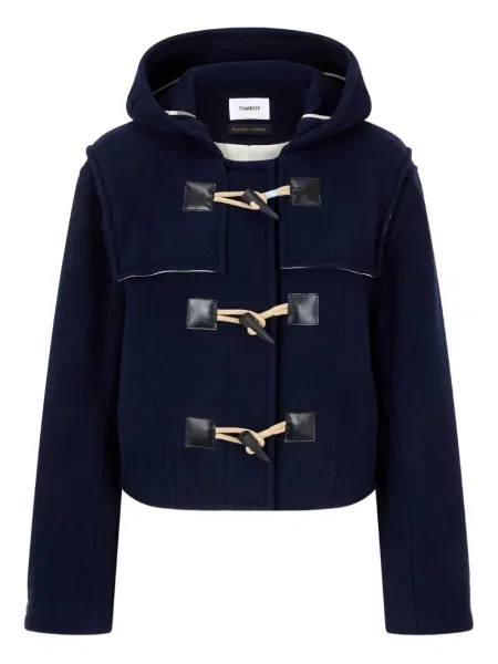 Geacă Tomboy cu glugă albastru