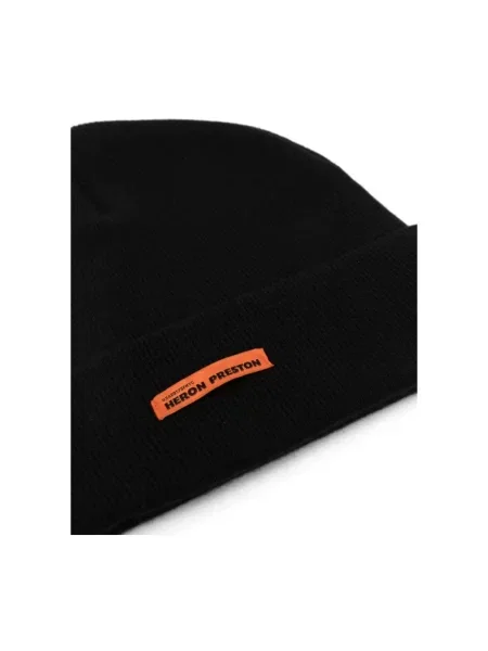 Czapka Heron Preston wełniana z logo czarna