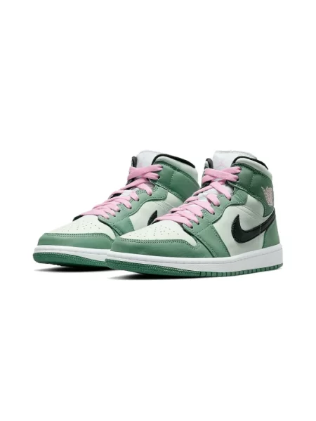 Sneakersy Jordan Air Jordan 1 skórzane zielone