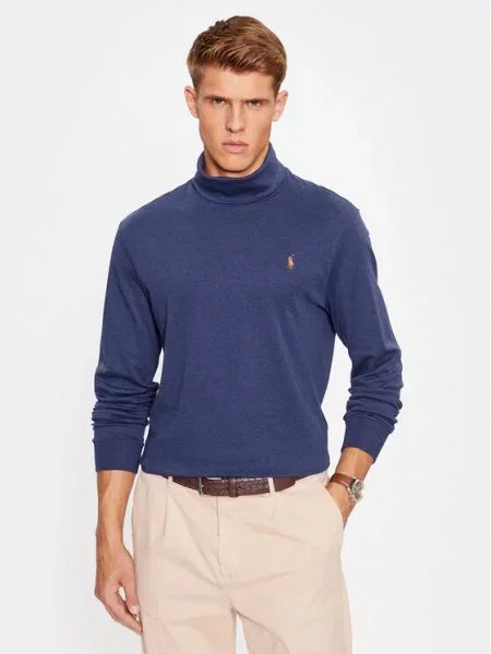 Svetr Polo Ralph Lauren šedá lehký s golfem žlutý