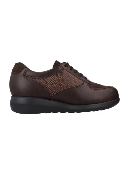 Sneakersy Pinoso's skórzane brązowe