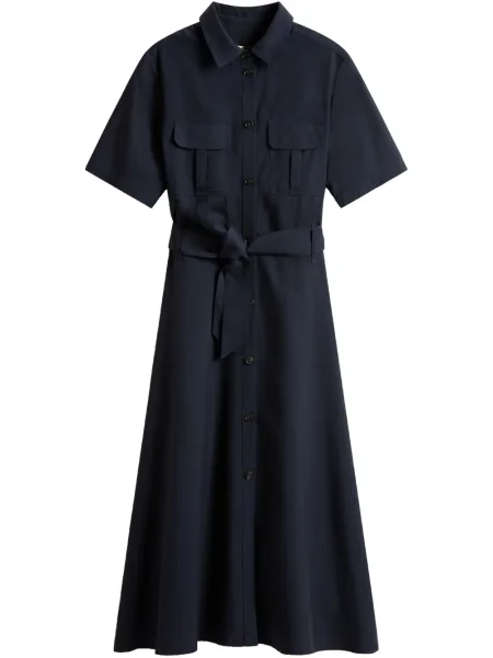 Rochie tip cămașă Woolrich de costum albastru