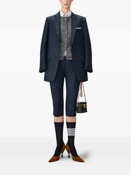 Cardigan Thom Browne de lână gri
