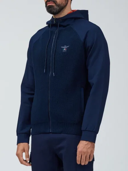 Спортивная кофта Aeronautica Militare синяя