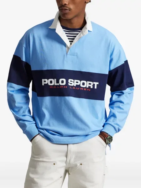 Ριγέ δερμάτινος κάλτσες Polo Ralph Lauren με κορδόνι μαύρο