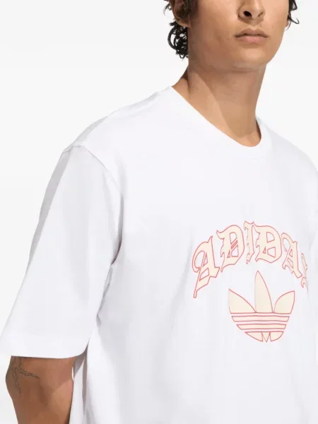 Ριγέ τρέξιμο πλεκτό παντελόνι Adidas μαύρο