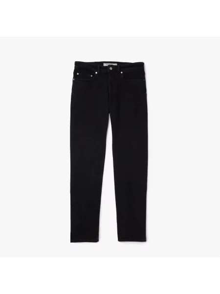 Lacoste Jeansy Slim Fit Z Elastycznej Bawełny czarne