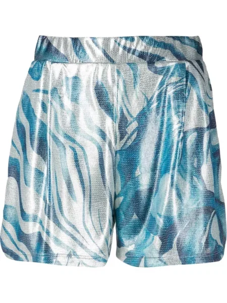 Pantaloni scurți Alberta Ferretti cu imagine albastru