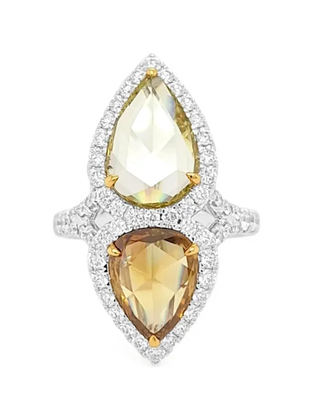 Cocktail diamant inel Hyt Jewelry argintiu