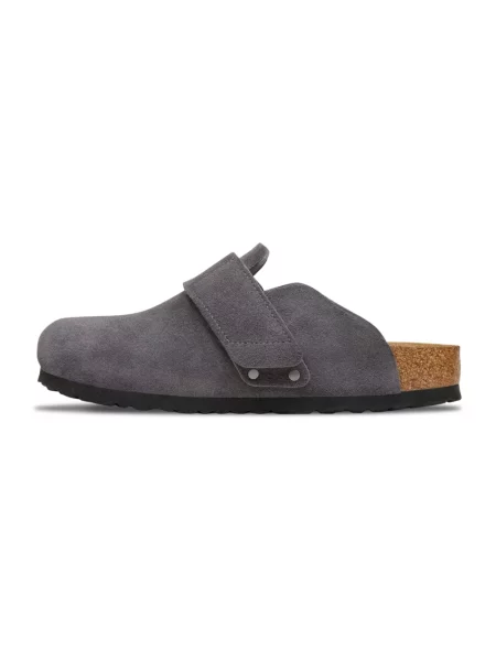 Birkenstock klapki zamszowe Loma czarne