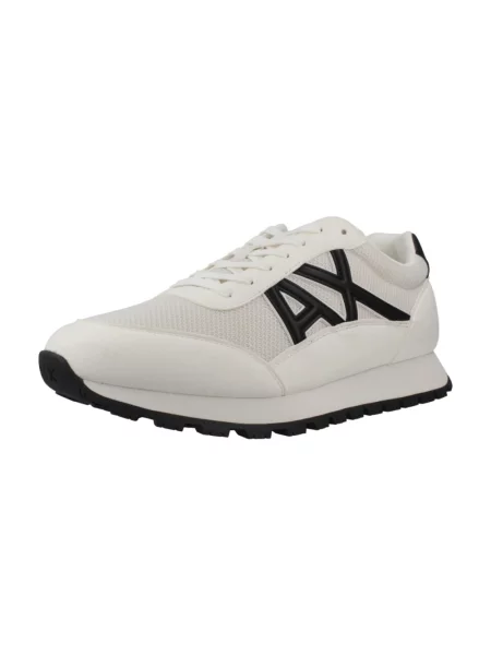 Sneakersy Armani Exchange skórzane beżowe