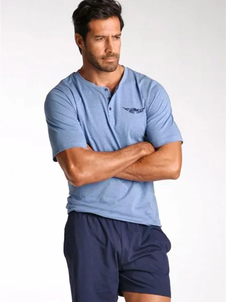 ARIZONA Kratka pižama Arizona' modra