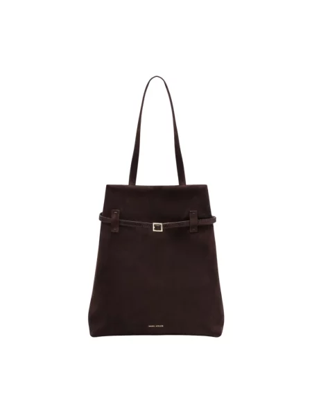 Shopperka Manu Atelier skórzana brązowa