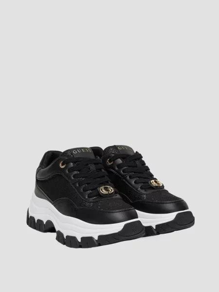 Кросівки повсякденні GUESS текстиль чорний