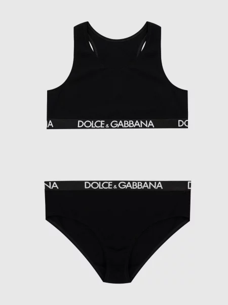 Дитячий набір із топу та трусиків Dolce&gabbana чорний