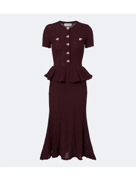 Rochie maxi Self-portrait tricotate