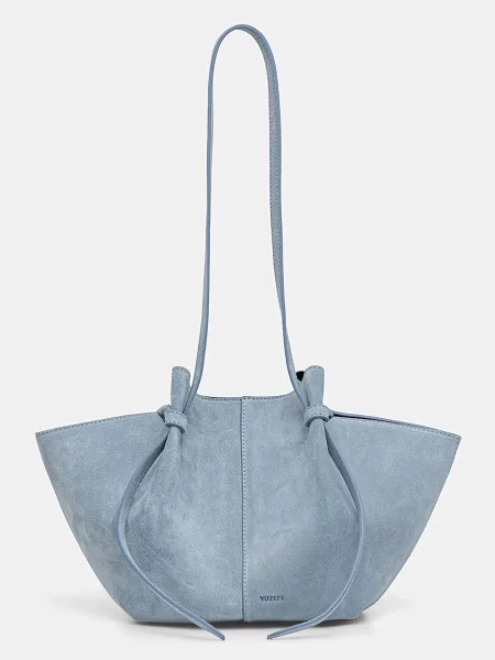 Yuzefi torebka shopper zamszowa MOCHI niebieska