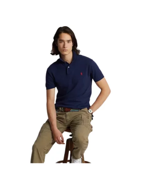 Polo Ralph Lauren Koszulki Mężczyzna XL Polo Shirt Slim Fit niebieski